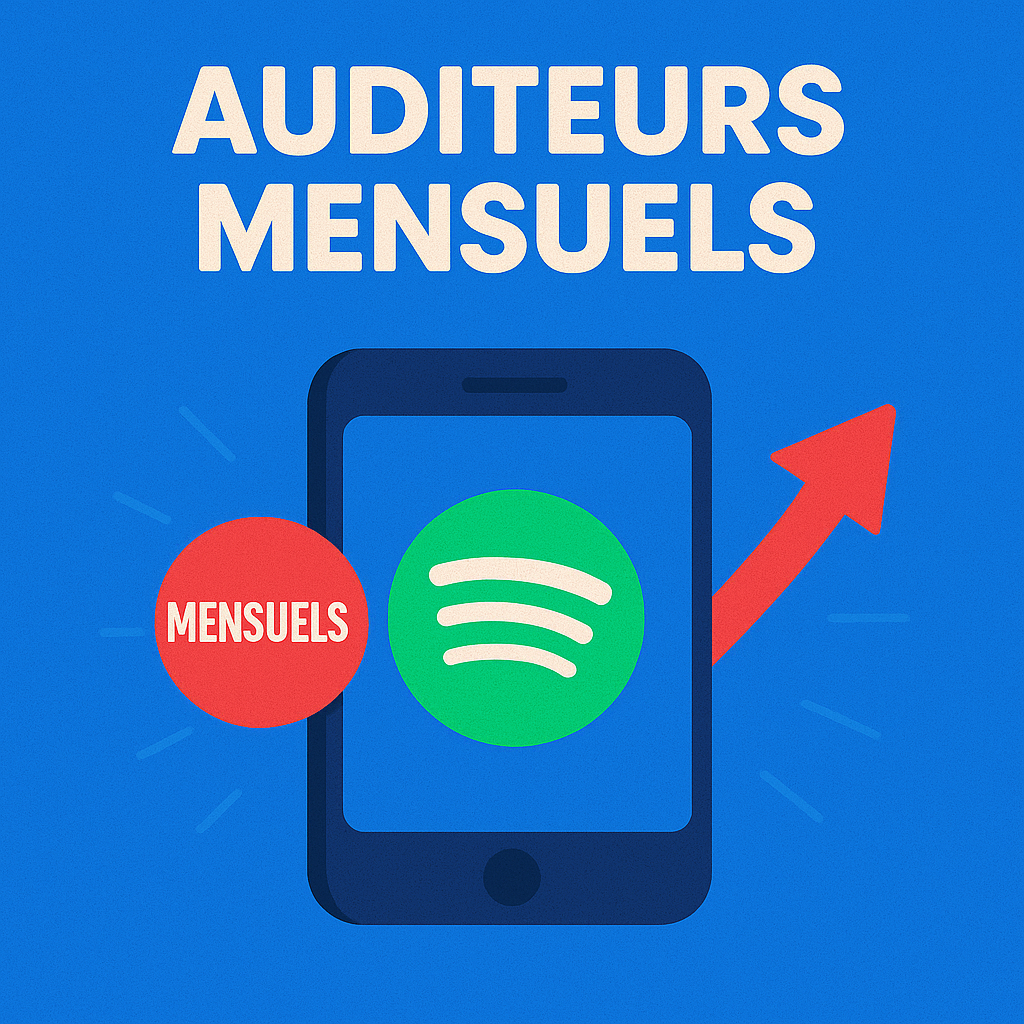 Auditeurs mensuels Spotify