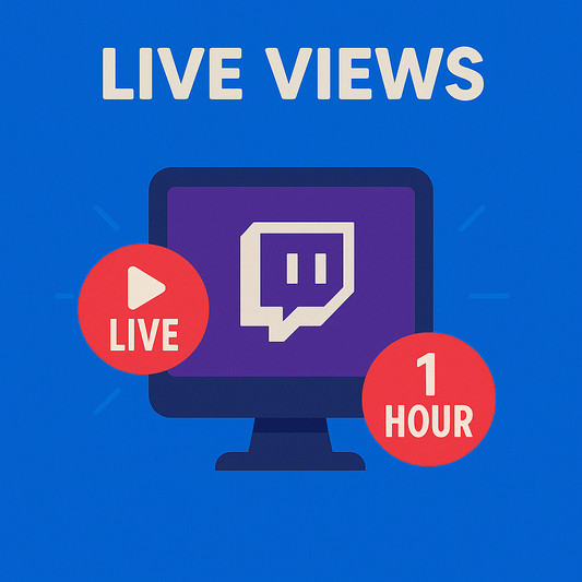 Vues live Twitch (1 heure)